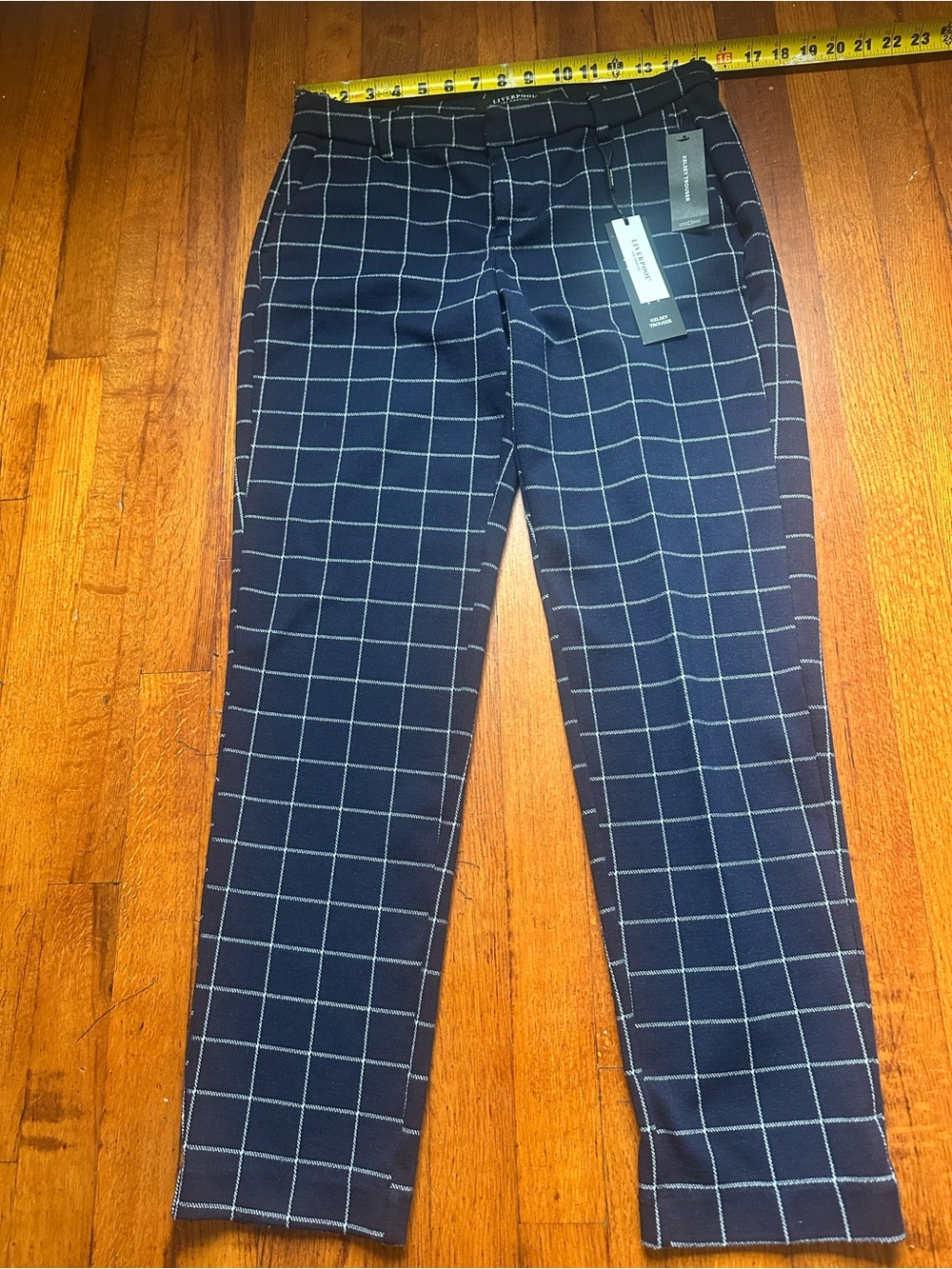 Liverpool los ángeles women Kelsey trouser Color Federal Navy size 6/28 new